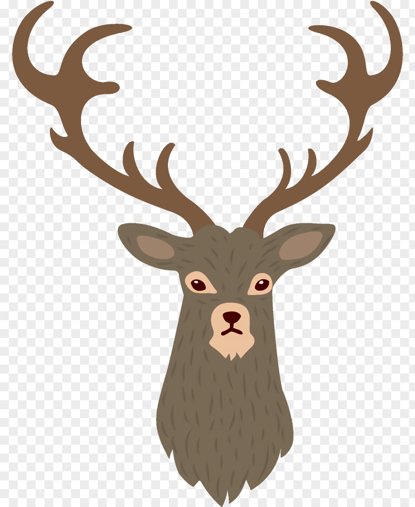 Fawn Moose Reindeer Christmas PNG