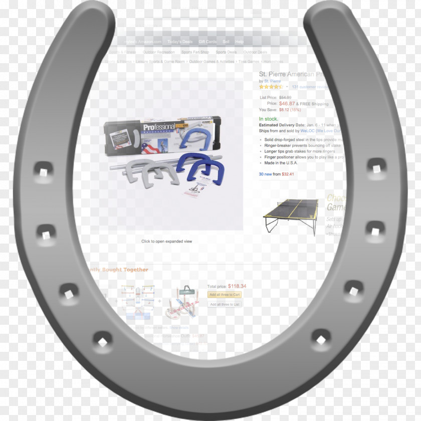 Horseshoe Horseshoes Set PNG