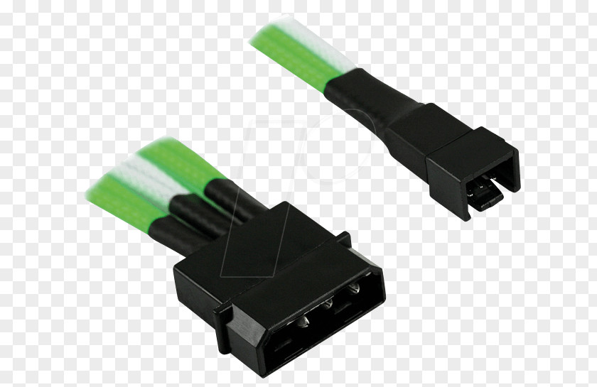 Molex Connector Serial ATA Adapter Electrical Nanoxia 4-Pin To 2 X 3-Pin Adaptor PNG