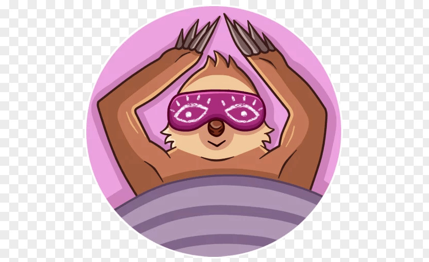 Sticker Sloth Telegram VKontakte PNG