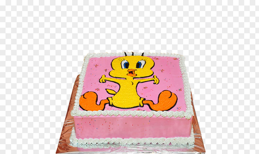 Tweety Bird Birthday Cake Torte Decorating Pink M PNG