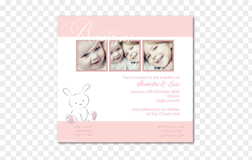 Christening Invitation Wedding Picture Frames Pink M PNG