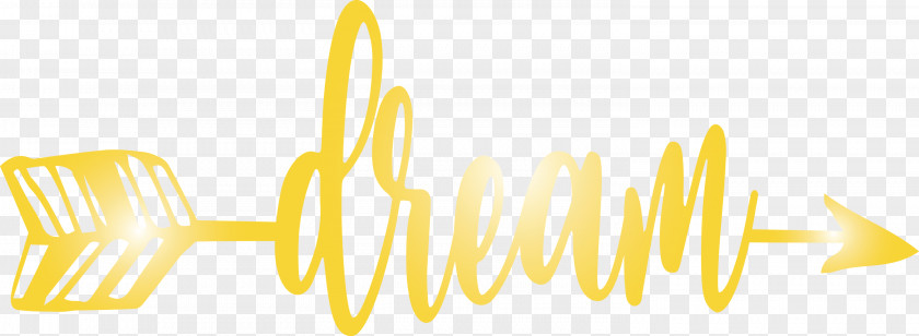 Dream Arrow With Cute Word PNG