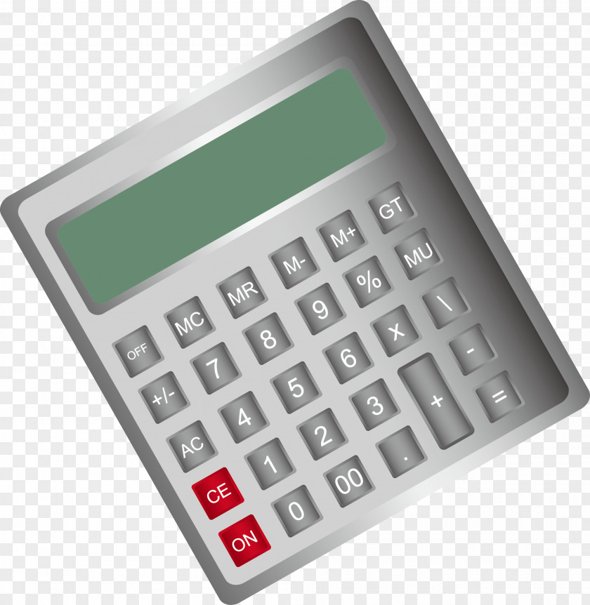 Gray Calculator Calculates Elements Calculation PNG