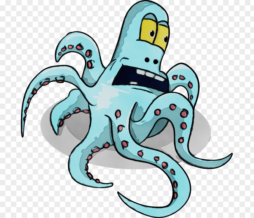Octopus Cartoon Teal Microsoft Azure Octopus-m Kft PNG