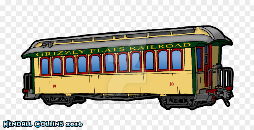 Passenger Train Car Railroad Trolley Rail Transport PNG
