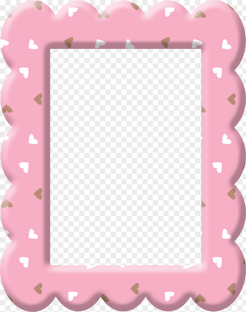 Pink Heart Frame Printing Paper Picture Clip Art PNG