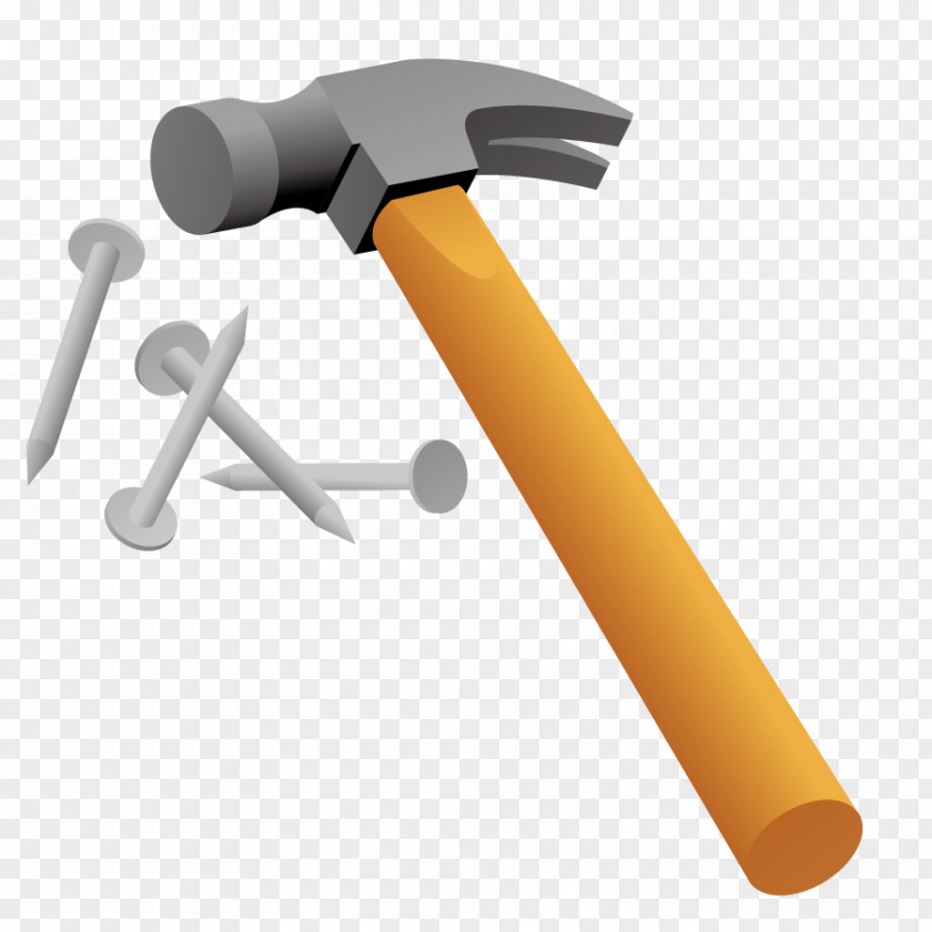 Vector Model Hammer Nail PNG