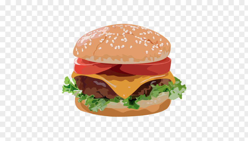 Burger Vector Cheeseburger Hamburger Whopper Buffalo Breakfast Sandwich PNG