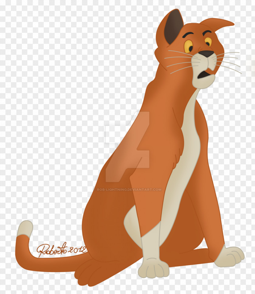 Cat Cougar Whiskers Thomas O'Malley Red Fox PNG