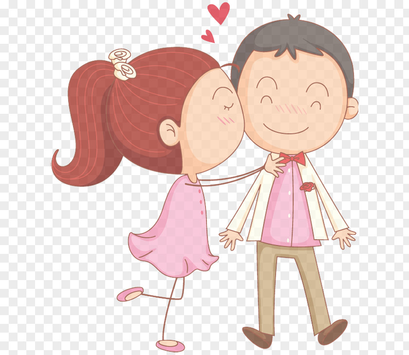 Child Heart Cartoon Pink Clip Art Cheek Male PNG