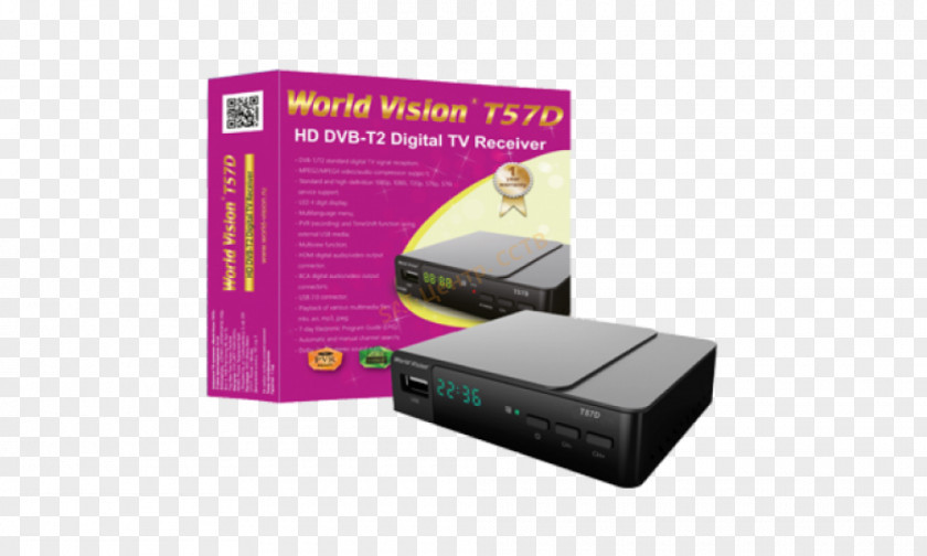 DVB-T2 World Vision International Set-top Box Digital Television Video Broadcasting PNG
