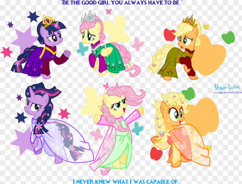 Elsa Twilight Sparkle Rarity Applejack Pinkie Pie PNG