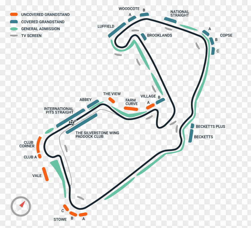 Grandstand 2018 FIA Formula One World Championship British Grand Prix Superbike Sport National Pits Straight PNG