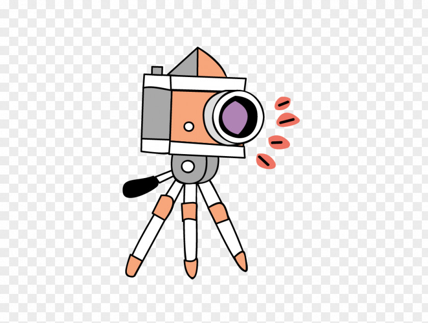 Hand-painted Cartoon Camera Video PNG