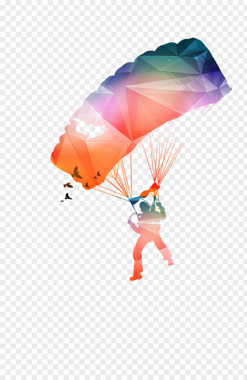 Parachute Poster Printing Publicity PNG