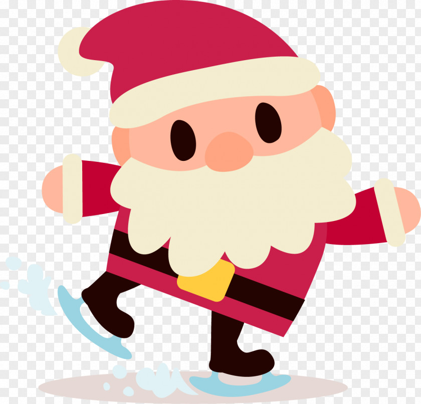 Santa Belt Claus Christmas Day Cartoon Image Illustration PNG