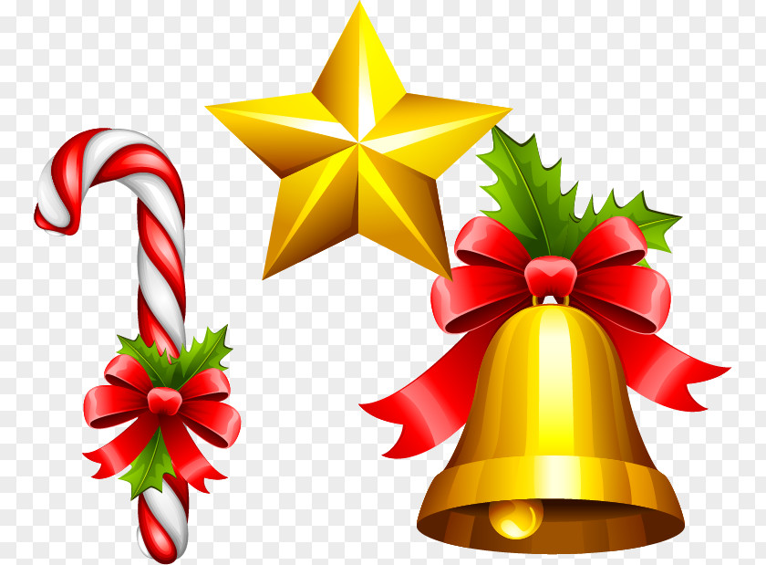 Star Christmas Bells Vector Material Jingle Bell Clip Art PNG