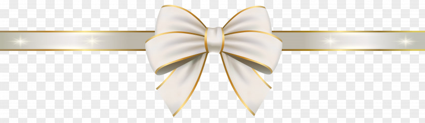 Elegant Bow Clipart Image Yellow Ribbon PNG