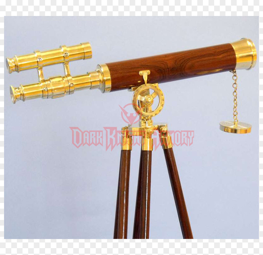 Pirate Hat Anchor Tag Telescope Refracting Brass Telescopic Sight PNG