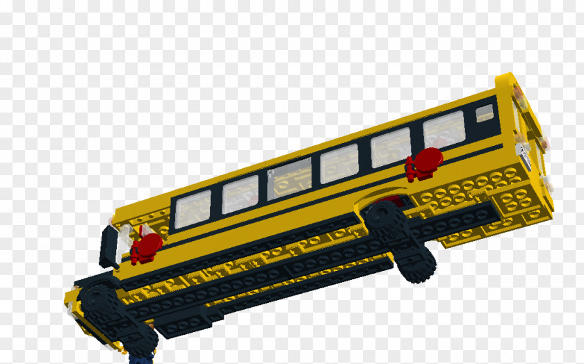 School Bus Yellow Rail Transport Product PNG