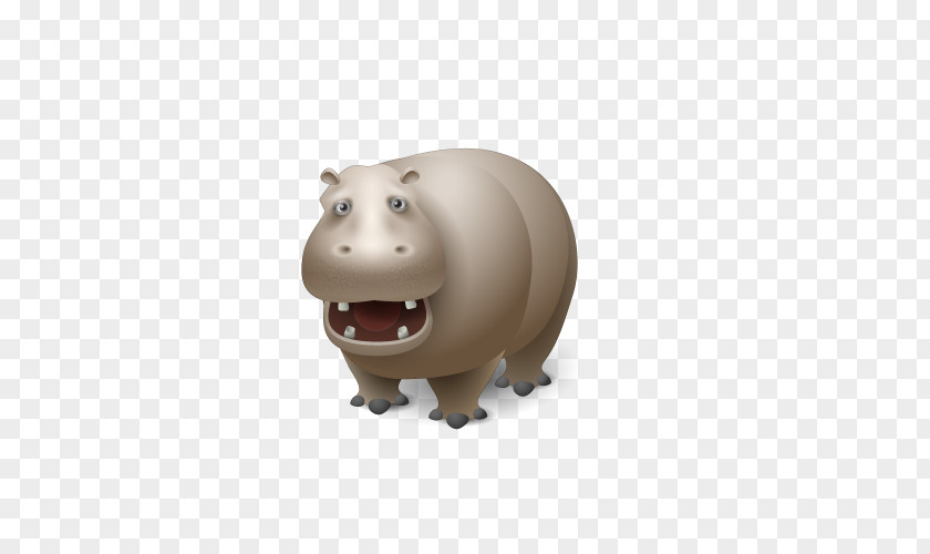 Domineering Hippo Animal Hippopotamus Icon Design PNG