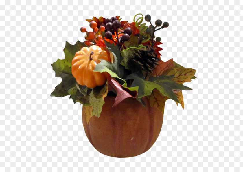 Hand Painted Pumpkin Potted Buckle Material Software Thanksgiving PNG