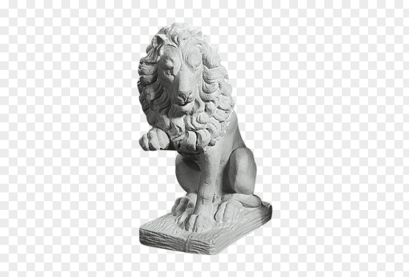 Lion Lahema Bust Paving Stone Classical Sculpture PNG
