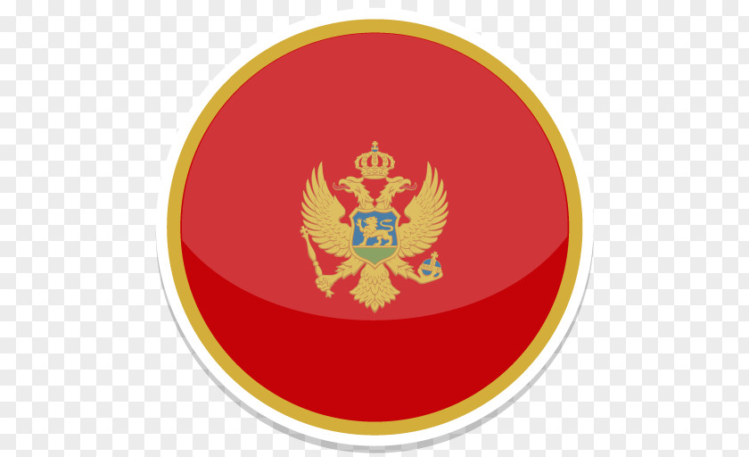 Montenegro Crest Circle Badge Font PNG