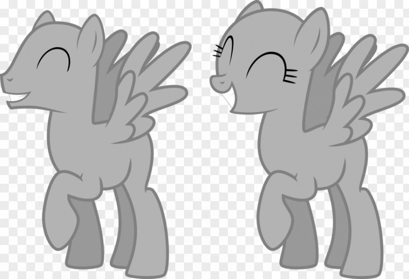 Pegasus Outline My Little Pony Rainbow Dash Horse PNG