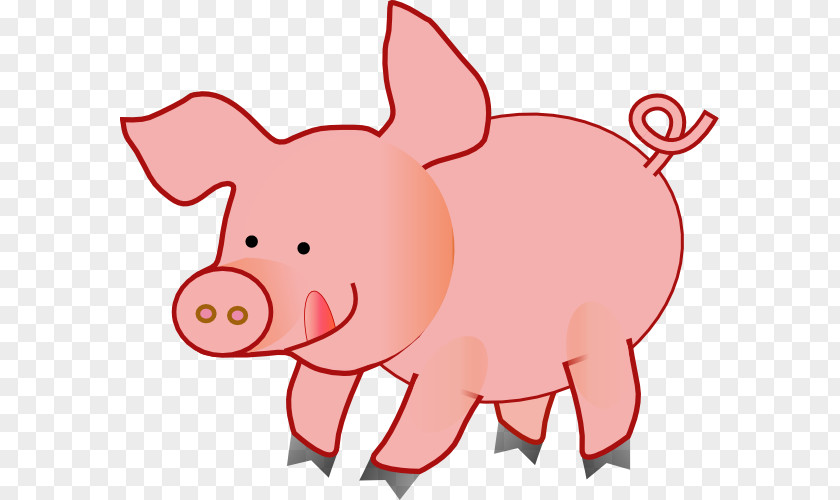 Pink Pig Pictures The Three Little Pigs Clip Art PNG