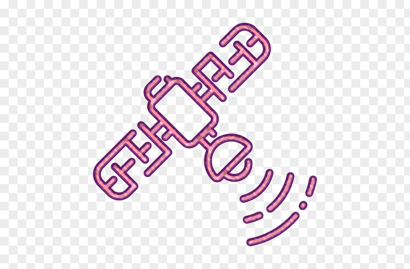Pink Text Antenna Icon Broadcast Communication PNG