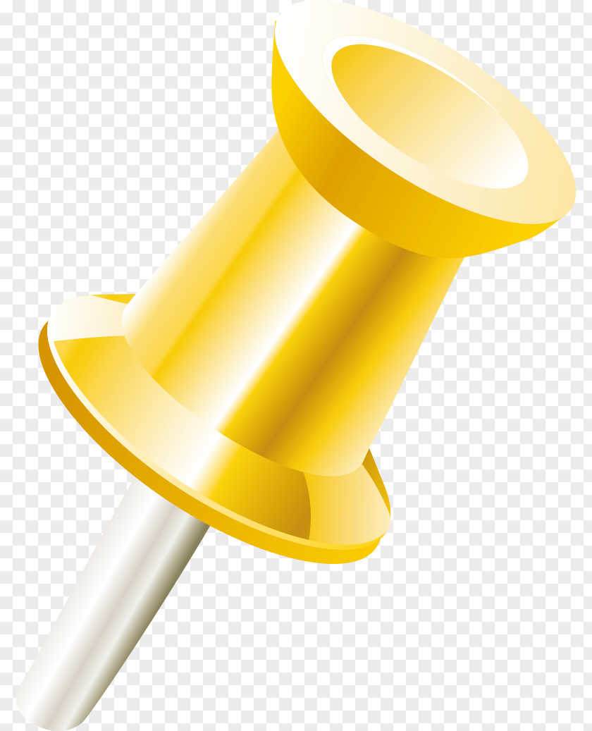 Yellow Pin Drawing Download Clip Art PNG