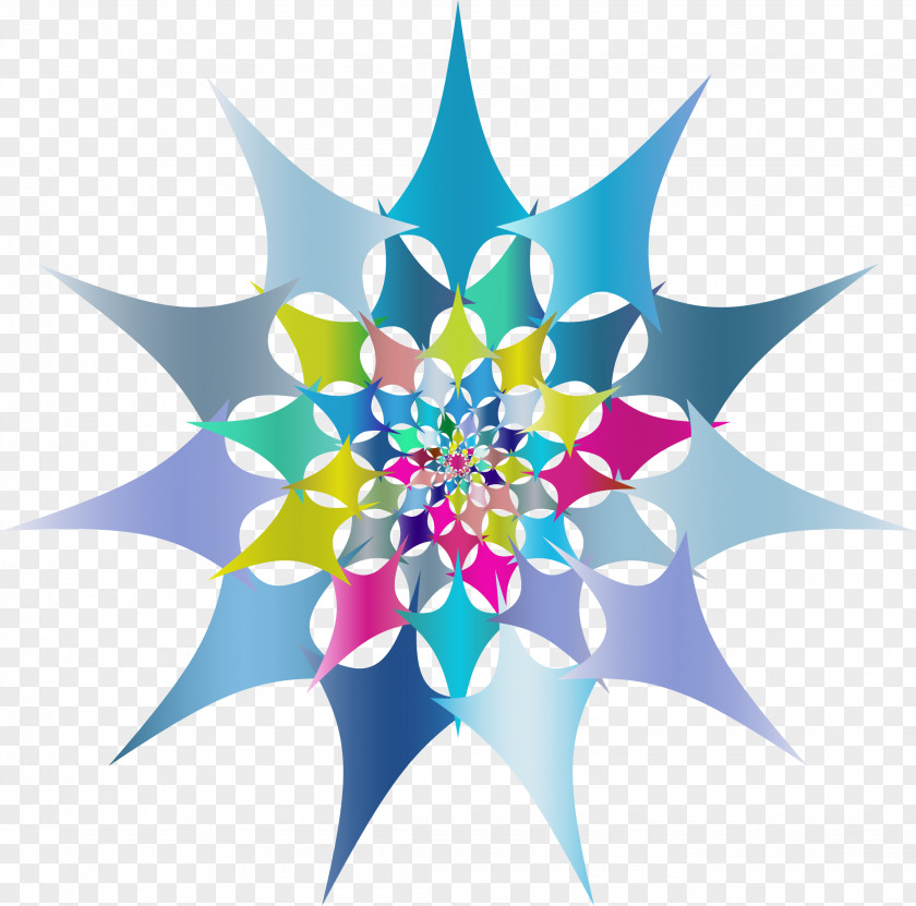 Abstract Flower Line Art Clip PNG