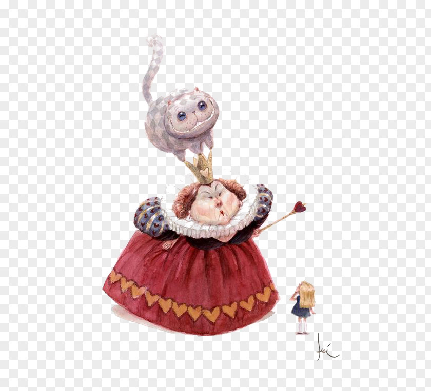 Cat And Queen Alices Adventures In Wonderland White Rabbit Cheshire Alice Concept Art PNG