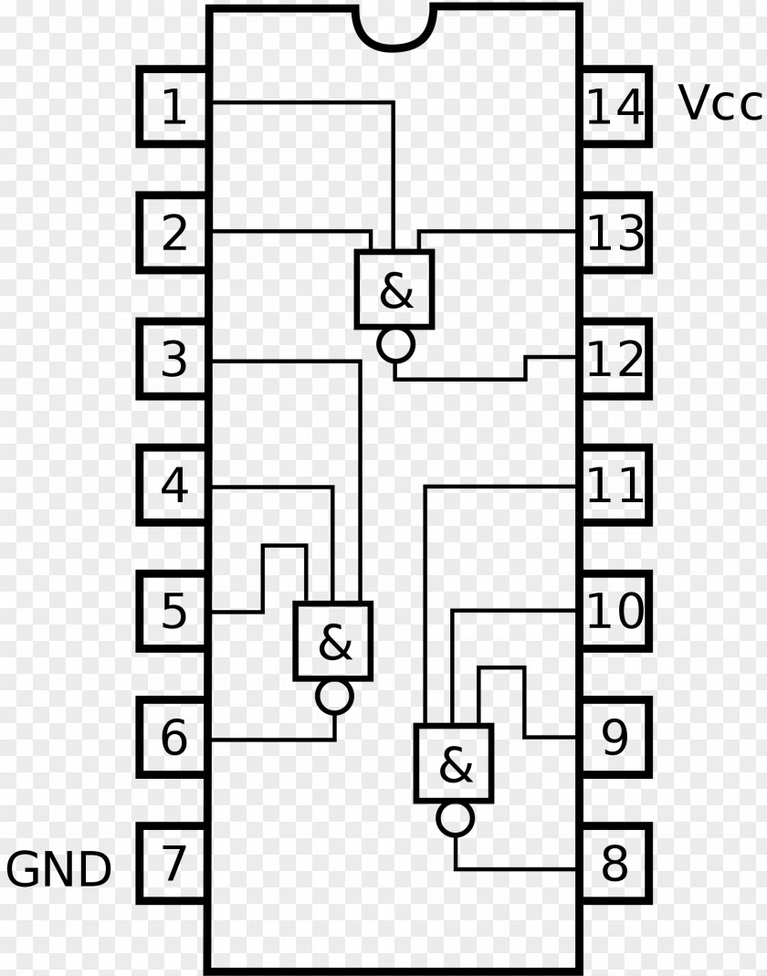 Integrated Circuits & Chips 7400 Series Logic Gate 0 1 PNG