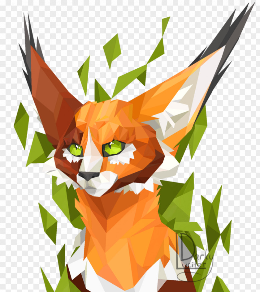 Low Poly Drawing Red Fox Bearded Collie DeviantArt Character PNG