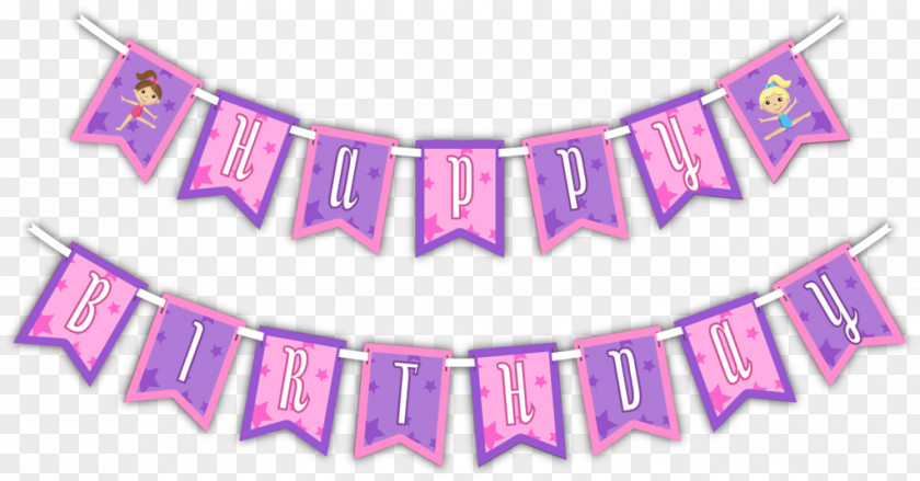 Birthday Banner Paper Bunting Party PNG