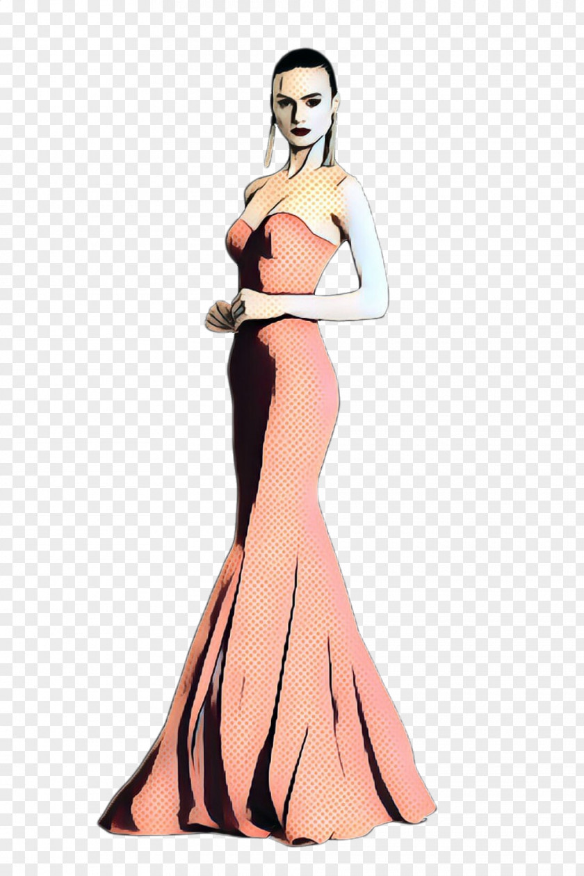 Fashion Illustration Costume Design Gown Dress Clothing Model Pink PNG