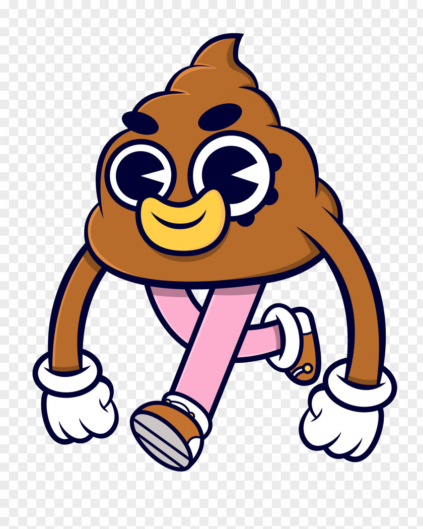 Mascot Pleased Cartoon Beak Text Transparency Sticker PNG
