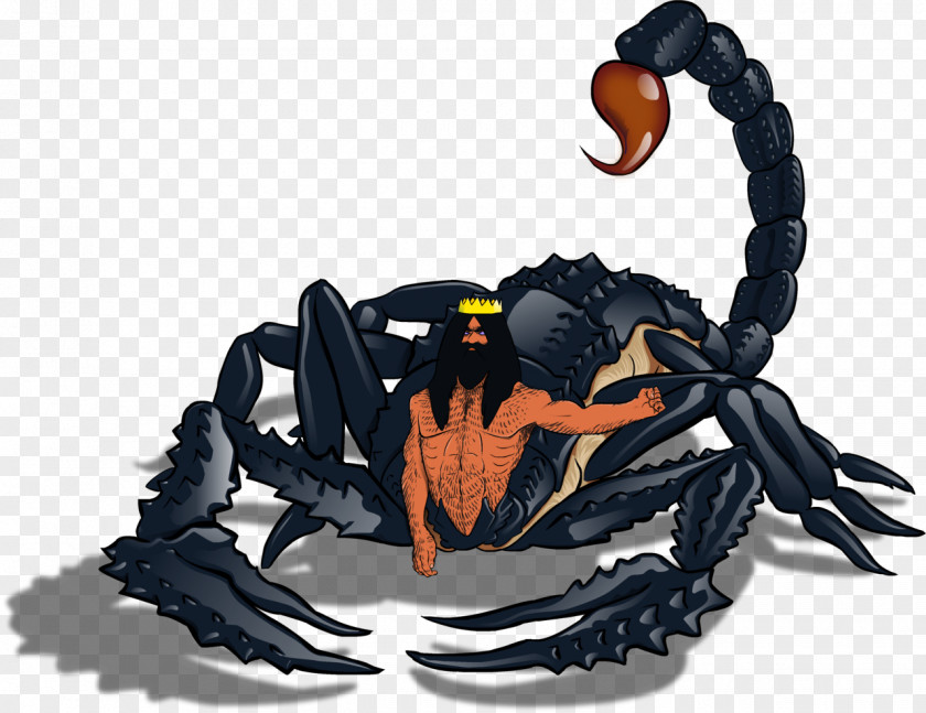 Scorpion King Crab Character Fiction Animated Cartoon PNG