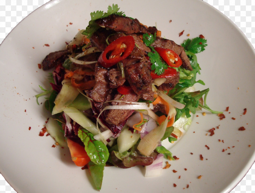 Thai Salad Fattoush Vegetarian Cuisine Recipe Leaf Vegetable PNG