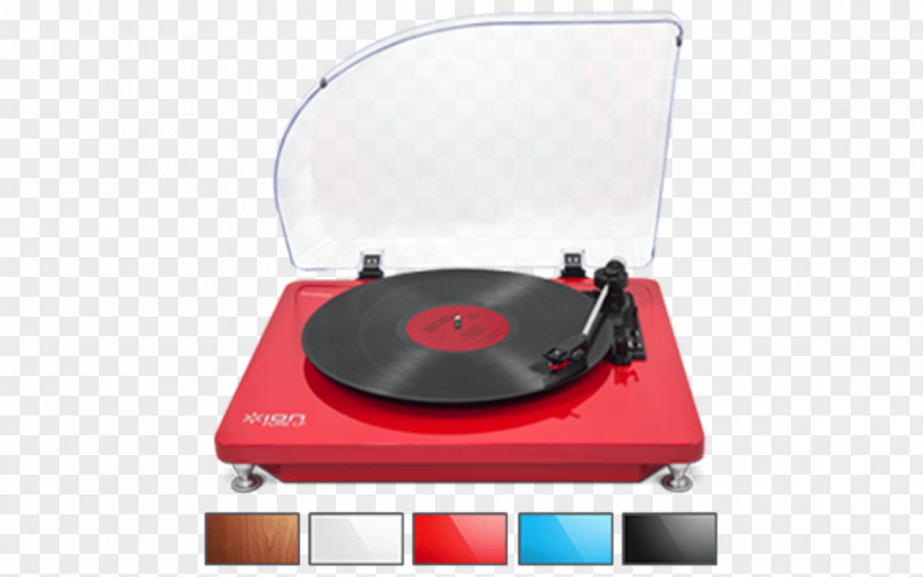 White Phonograph Record ION AudioTurntable Pure LP Turntable PNG