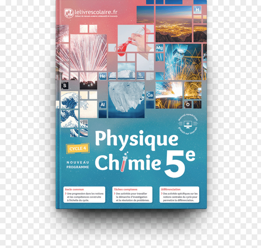 Book Physique-Chimie Cycle 4 Physique-chimie 5e 4e Textbook PNG