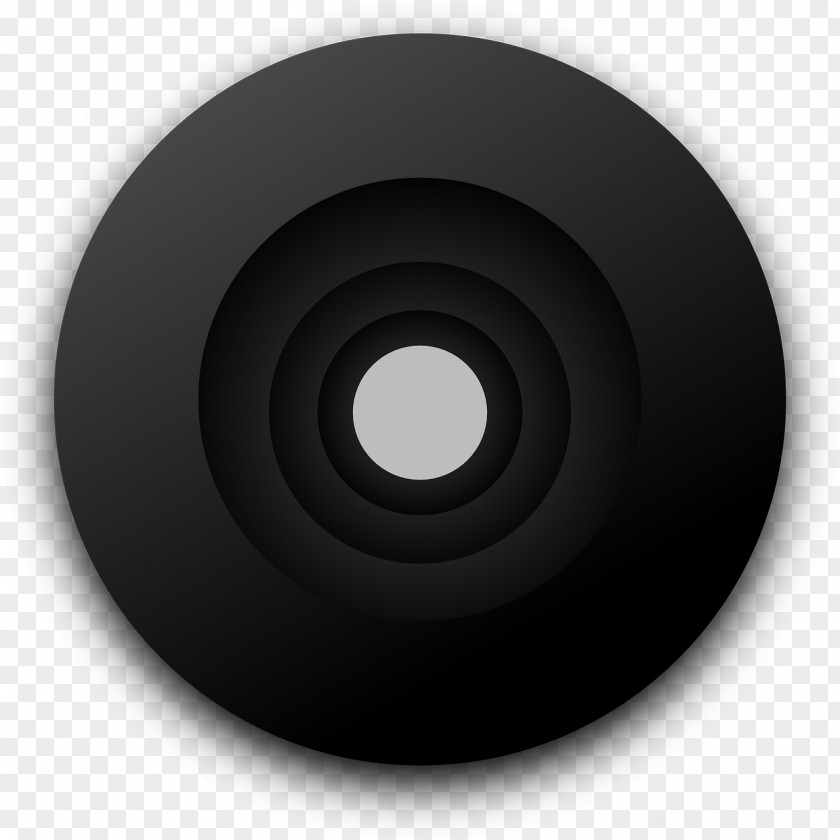Camera Lens Black And White Circle Compact Disc Angle PNG