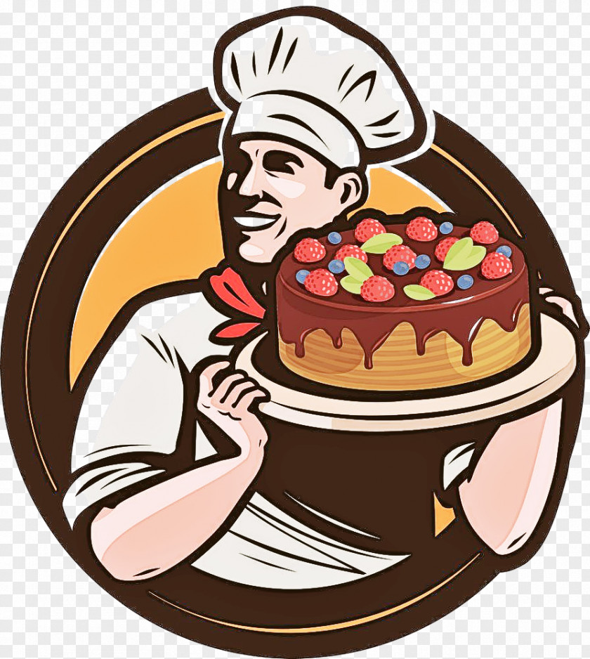 Cartoon Chocolate Cake Food Dessert PNG