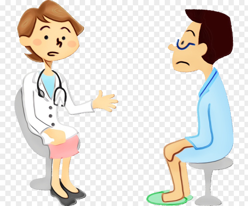 Cartoon Conversation Sharing Gesture Physician PNG