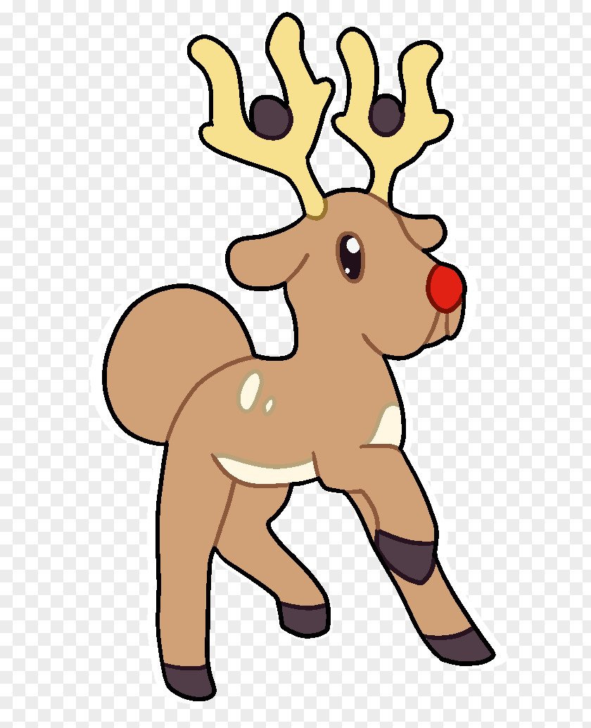 Reindeer Cartoon Wildlife Tail Clip Art PNG