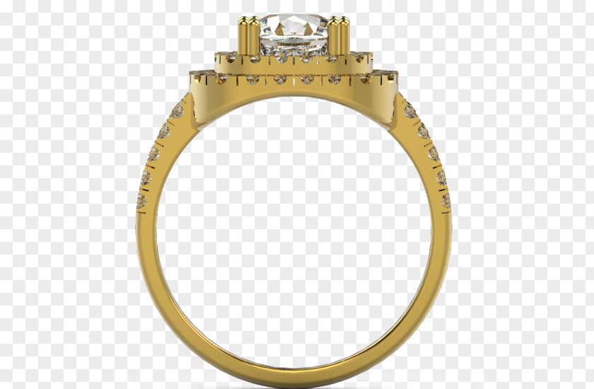 Ring Gold Diamond Carat Millimeter PNG