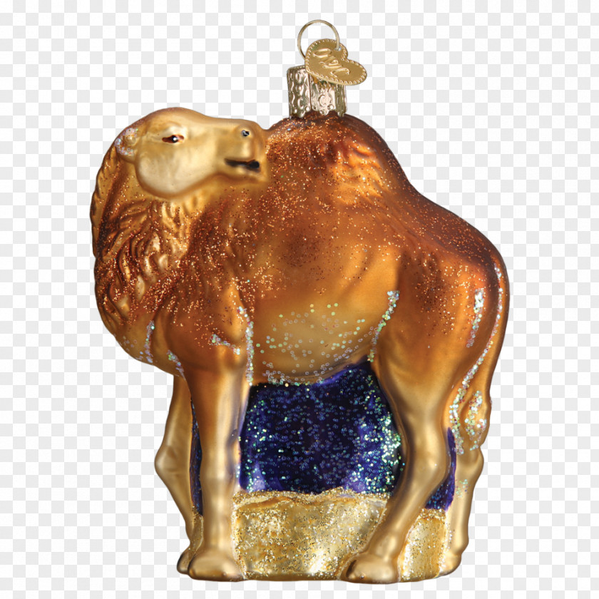 Camel Christmas Ornament Glass Old World Factory Outlet PNG